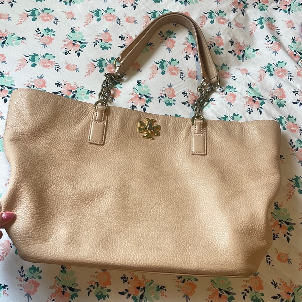 tory burch gold plated designer bag